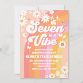 Invitation pour les 7 ans de Groovy Daisy (Devant)