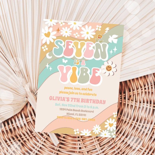 Invitation pour les 7 ans de Retro Daisy