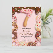 Invitation pour les 7 ans des filles pour la fête (Debout devant)