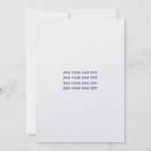 Invitation pour les 80 ans (Dos)