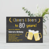 Invitation pour les 80 ans Cheers and Beers (Debout devant)
