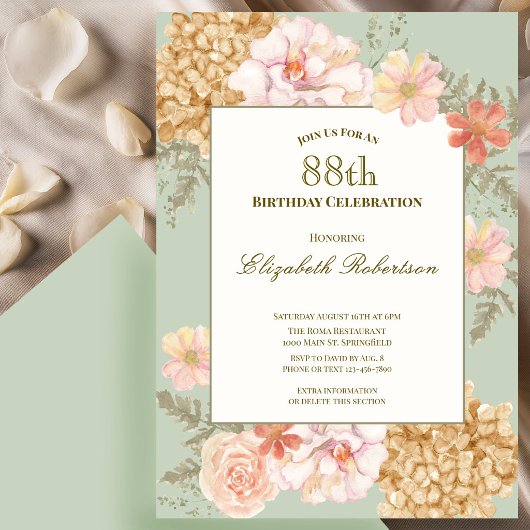 Invitation pour les 88 ans Couleurs d'Automne Flor