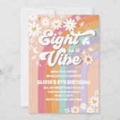 Invitation pour les 8 ans de Groovy Rainbow (Devant)