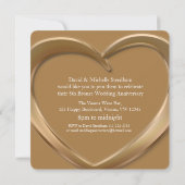 Invitation pour les 8 ans de mariage en forme de c (Dos)