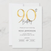 Invitation pour les 90 ans (Devant)
