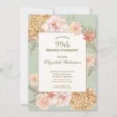 Invitation pour les 99 ans Couleurs d'automne Flor (Devant)