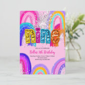 Invitation pour les 9 ans d'une fille (Debout devant)