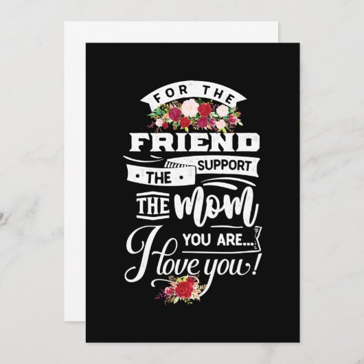 Invitation Pour les amis que j'aime vous (Devant / Derrière)