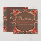 Invitation pour les célébrations d'anniversaire de (Devant / Derrière)