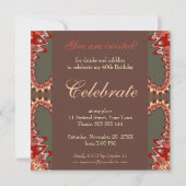 Invitation pour les célébrations d'anniversaire de (Dos)