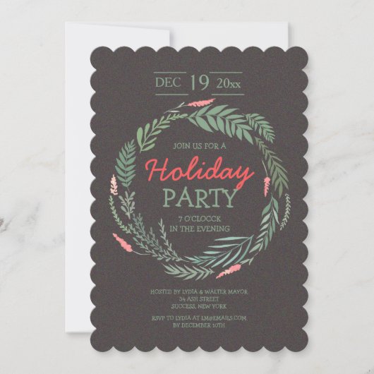 Invitation pour les fêtes dans l'esprit (Devant)