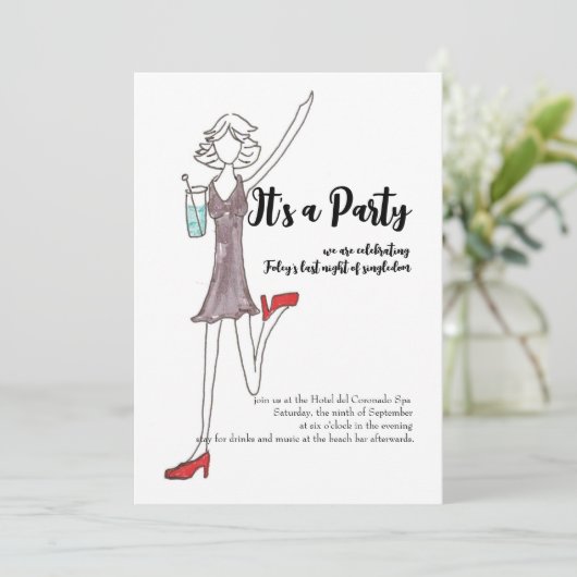 Invitation pour les filles à sortir le soir (Debout devant)