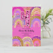 Invitation pour les filles de 4 ans pour leur anni (Debout devant)