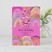 Invitation pour les filles de 5 ans pour leur anni (Debout devant)