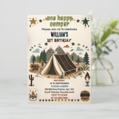 Invitation Pour les mignons Garçons de la nature un joyeux Ca (Debout devant)