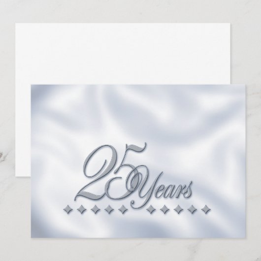 Invitation pour les Noces d'Argent (Devant / Derrière)