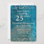Invitation pour les Noces d'Argent de Blue Stone (Devant)