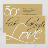 Invitation pour les noces d'or (Devant / Derrière)