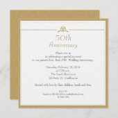 Invitation pour les noces d'or (Devant / Derrière)