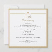 Invitation pour les noces d'or (Devant)