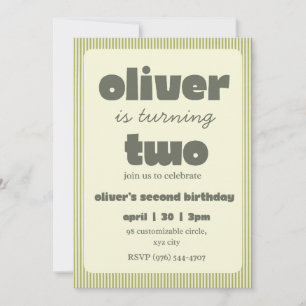 Invitation pour les petits enfants