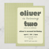 Invitation pour les petits enfants (Devant / Derrière)