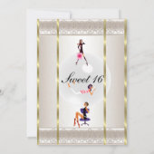 Invitation pour les seize ans doux 16 (Dos)