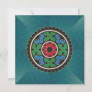 Invitation pour les vacances Mah Jongg/Carte plate