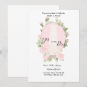 Invitation pour l'essayage de la robe Delicate Ros (Devant / Derrière)