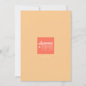 Invitation pour l'été (Dos)