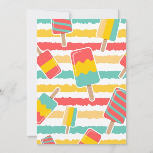 Invitation pour l'été 5 avec Popsicle (Dos)