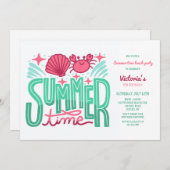 Invitation pour l'été au bord de la mer (Devant / Derrière)