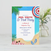 Invitation pour l'été au bord de la piscine (Debout devant)