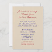 Invitation pour l'événement de la fête des anciens (Dos)