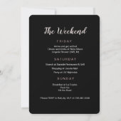 Invitation pour l'itinéraire du week-end d'anniver (Dos)
