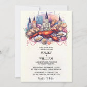 Invitation Pour Lobster Beach Océan Été Nouvelle-Orléans Mari (Devant)