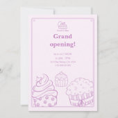 Invitation pour l'ouverture de la boulangerie (Devant)