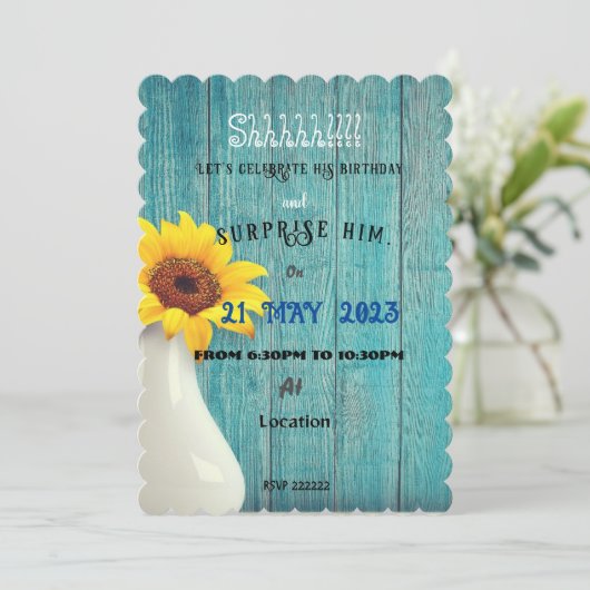 Invitation pour mari (Debout devant)