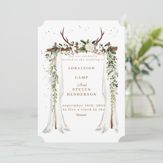 Invitation pour mariage (Debout devant)