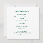 Invitation pour mariage Tennis Sauvegarder la date (Dos)