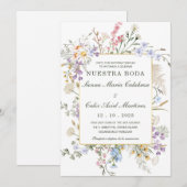 Invitation Pour Mariages Rustiques (Devant / Derrière)