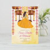 Invitation pour Mehndi Digital Dholki, invitation (Debout devant)