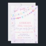 Invitation Pour mon anniversaire Era rose violet Pastel Anniv<br><div class="desc">Éléments correspondants disponibles</div>