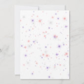 Invitation Pour mon anniversaire Era rose violet Pastel Anniv (Dos)