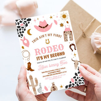 Invitation pour mon deuxième rodéo de cowgirl pour