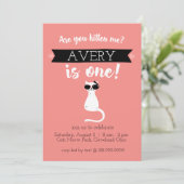 Invitation pour mon premier anniversaire (Debout devant)