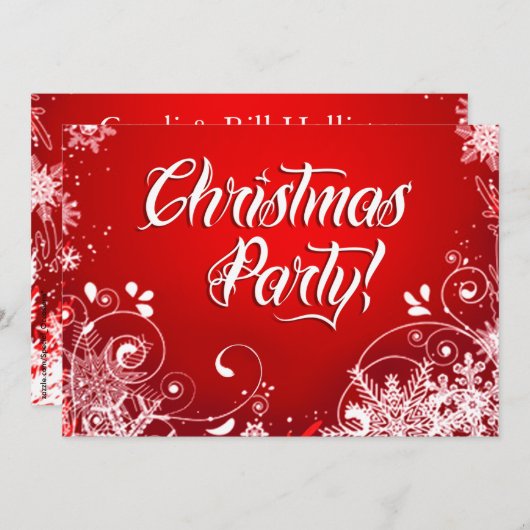 Invitation pour Noël (Devant / Derrière)