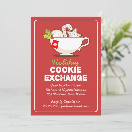 Invitation pour Noël Cookie Exchange (Debout devant)