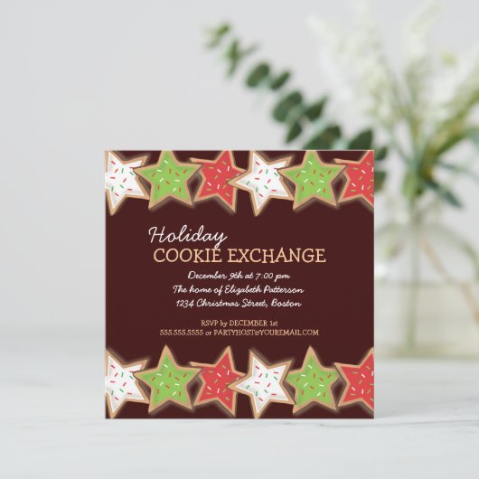Invitation pour Noël Cookie Swap (Debout devant)