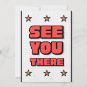 Invitation pour notre petite recrue en route (Dos)